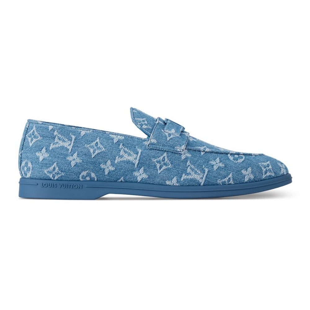 NEW Louis Vuitton Men’s Denim Estate Loafer - US 9 - Picture 3 of 7